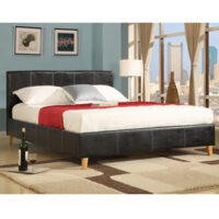 Lincoln faux leather bedstead