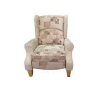 Wing back reclining chair